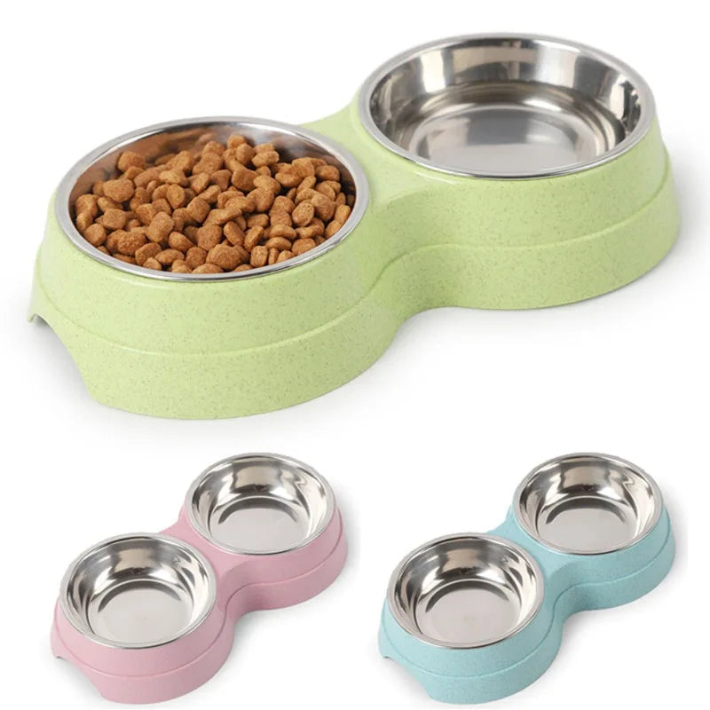 Pet Bowls Dog Food Water