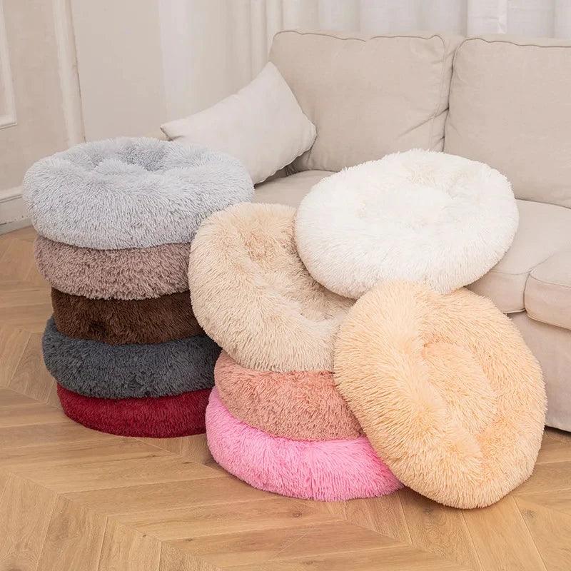 Plush Round Pet Bed